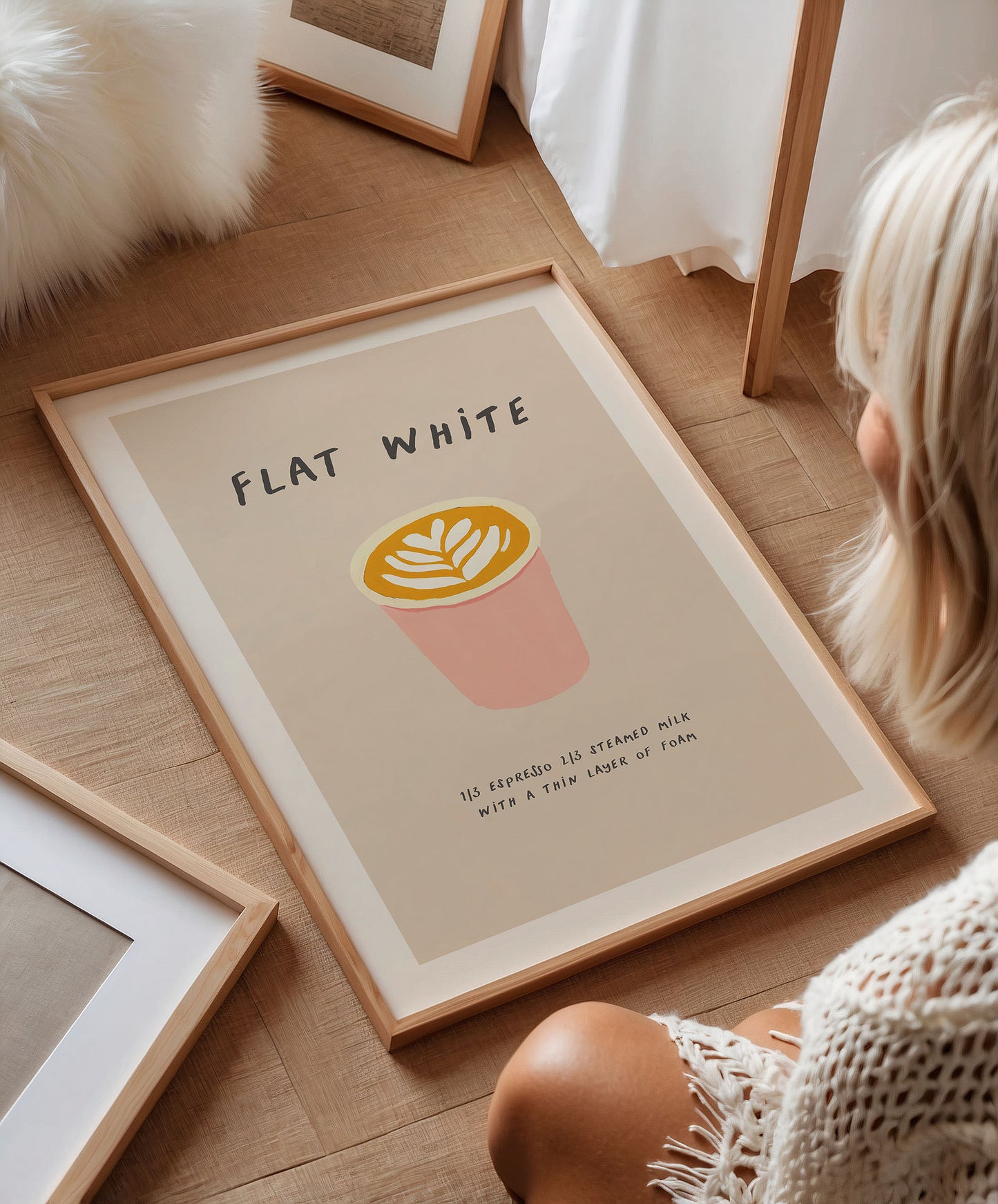 Flat White Coffee Print