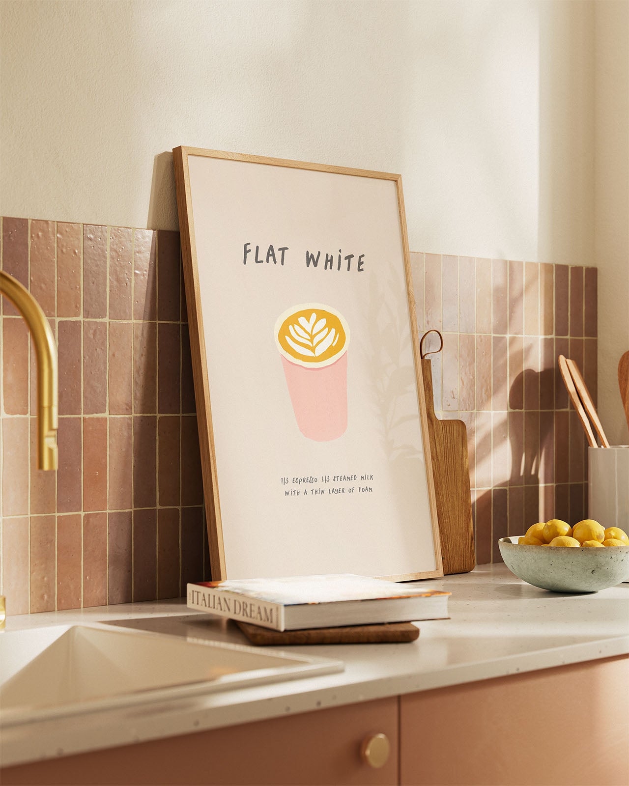 Flat White Coffee Print
