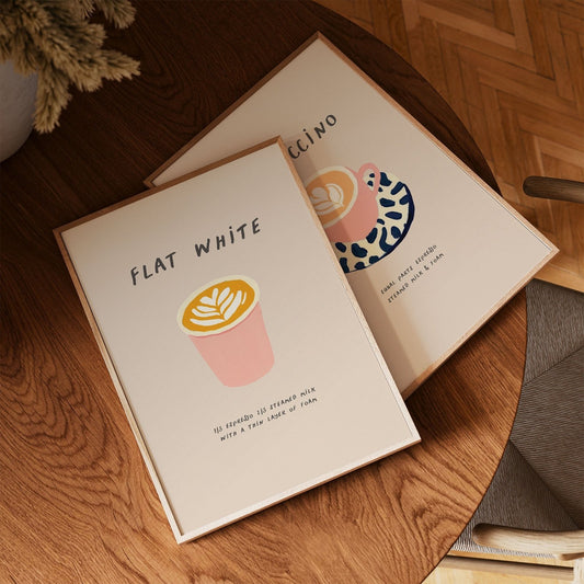 Flat White Coffee Print - Alfresco Prints