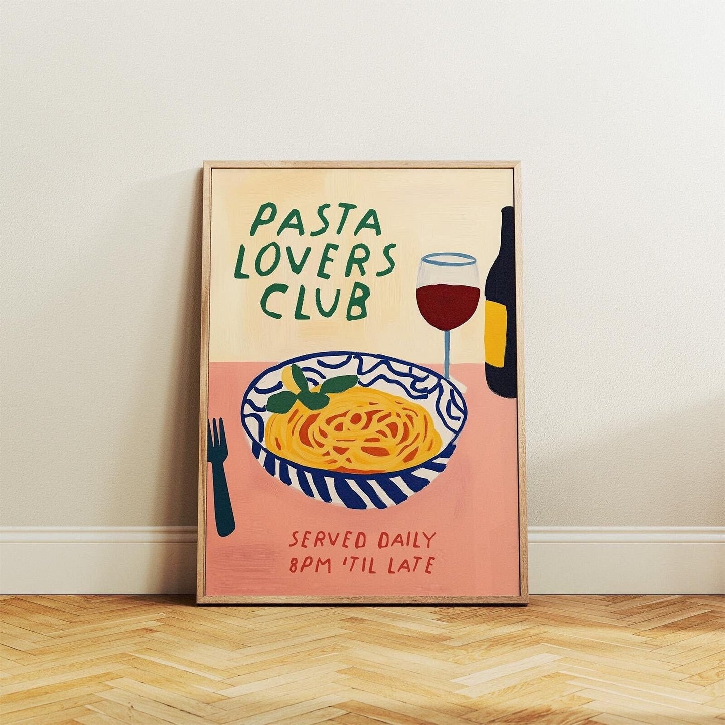 Pasta Lovers Club Art Print