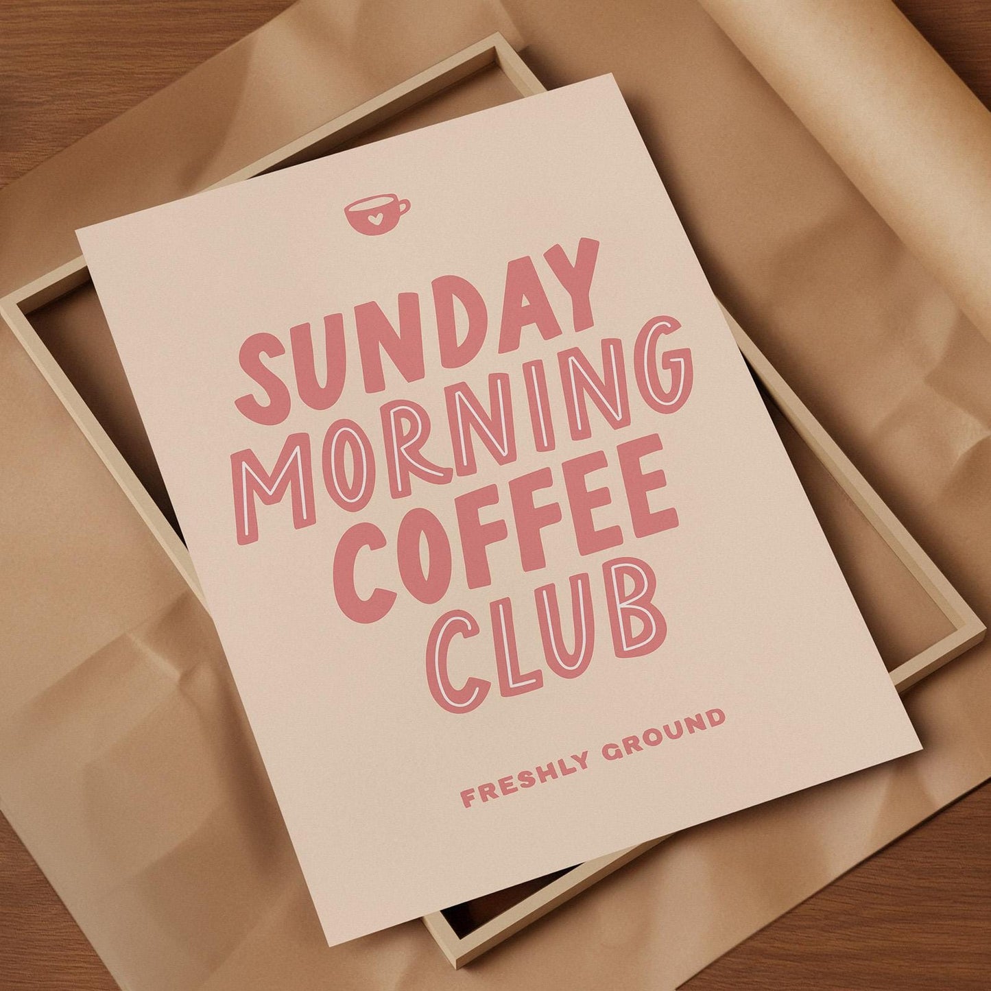 Sunday Morning Coffee Print