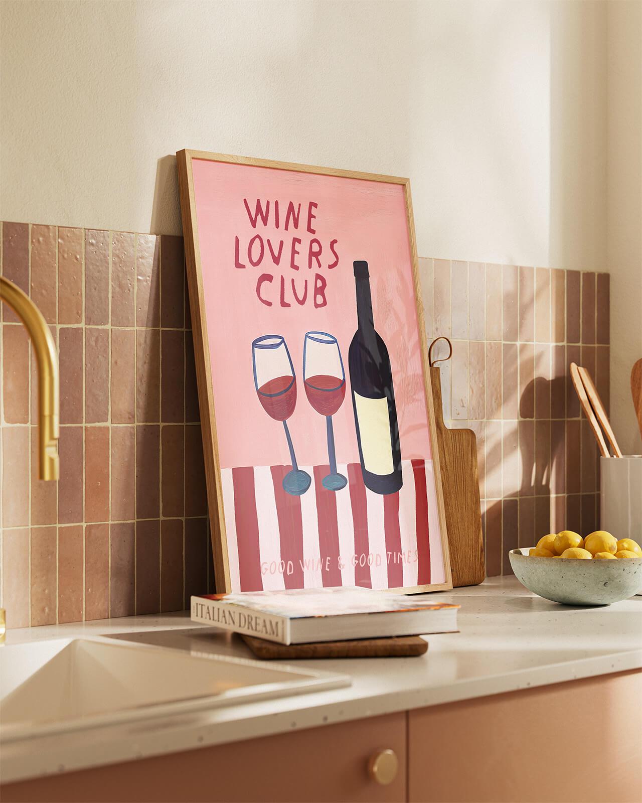 Wine Lovers Club Print