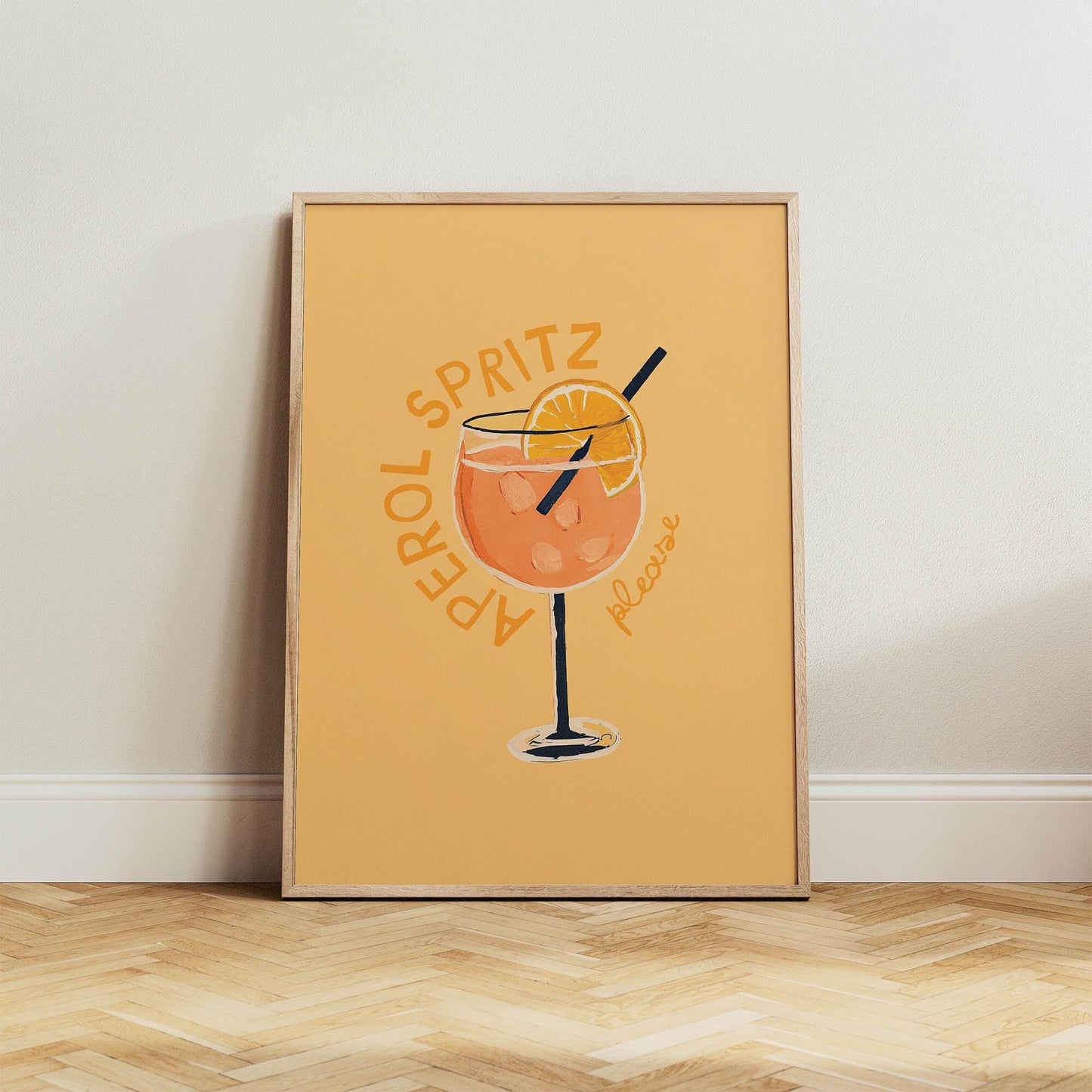 Aperol Spritz Cocktail Print