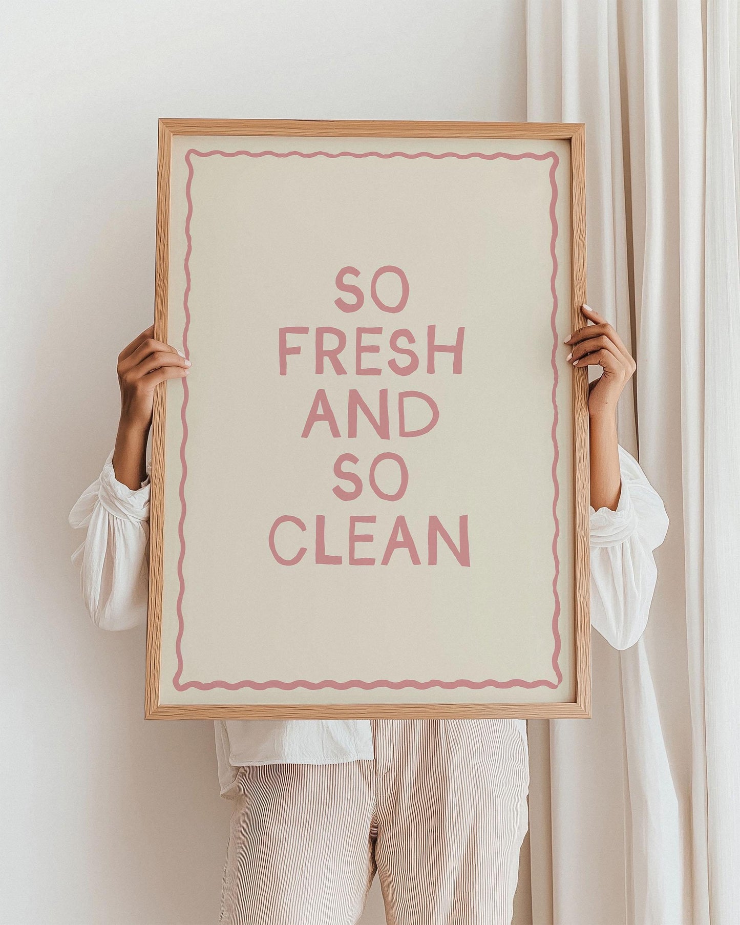 So Fresh and So Clean Bathroom Print