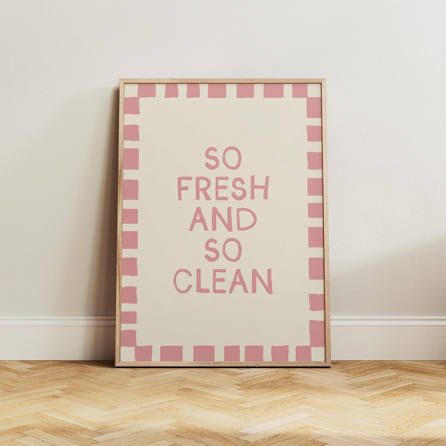 So Fresh and So Clean Bathroom Print