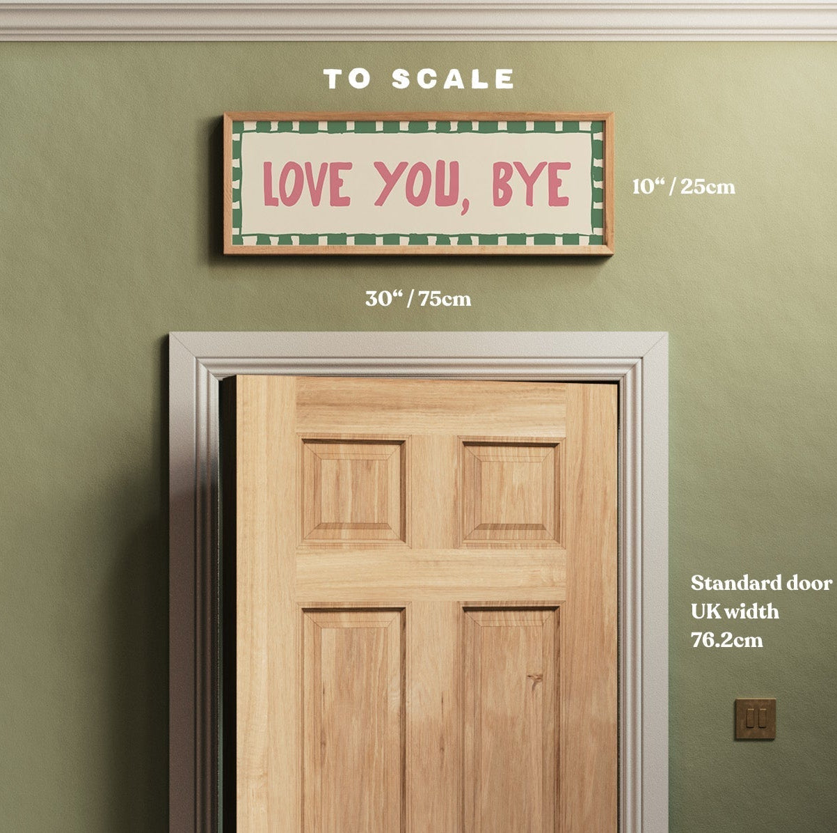 Love You, Bye Doorway Print - Alfresco Prints