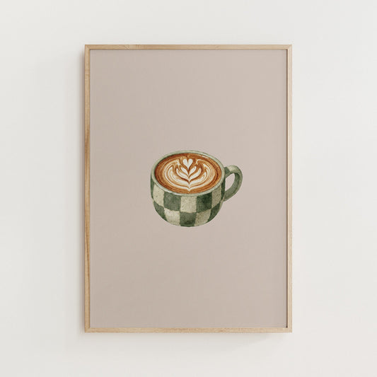 Minimal Coffee Mug Art Print - Alfresco Prints