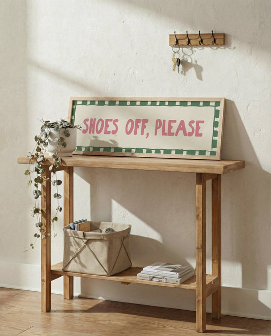 Shoes Off, Please Hallway Sign - Alfresco Prints