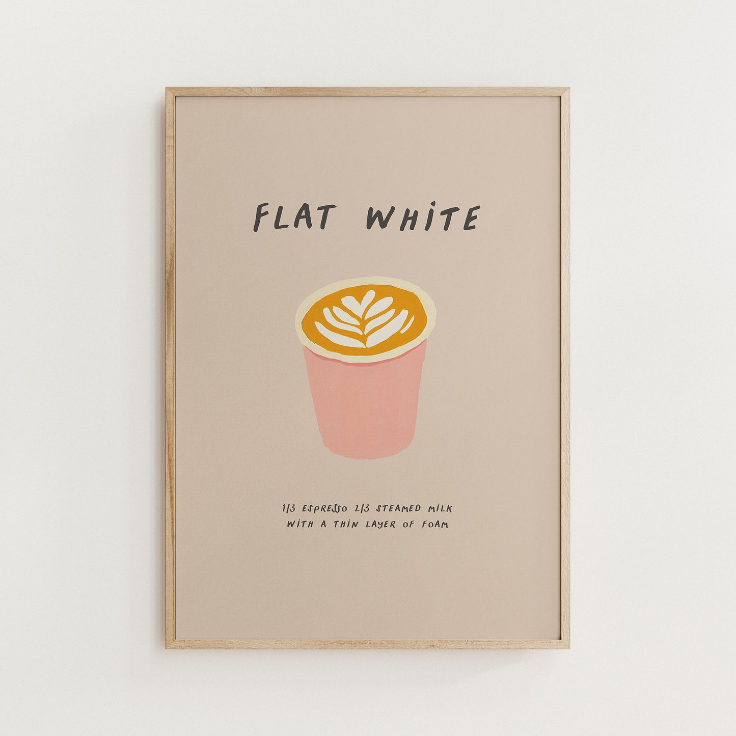 Flat White Coffee Print