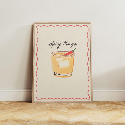 Spicy Margs Cocktail Print - Alfresco Prints