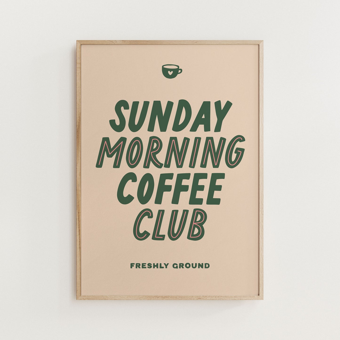 Sunday Morning Coffee Print