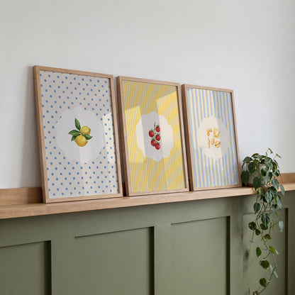 Vintage Lemons Kitchen Print Food Poster