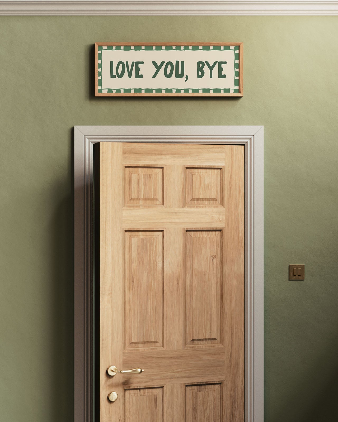 Love You, Bye Doorway Print