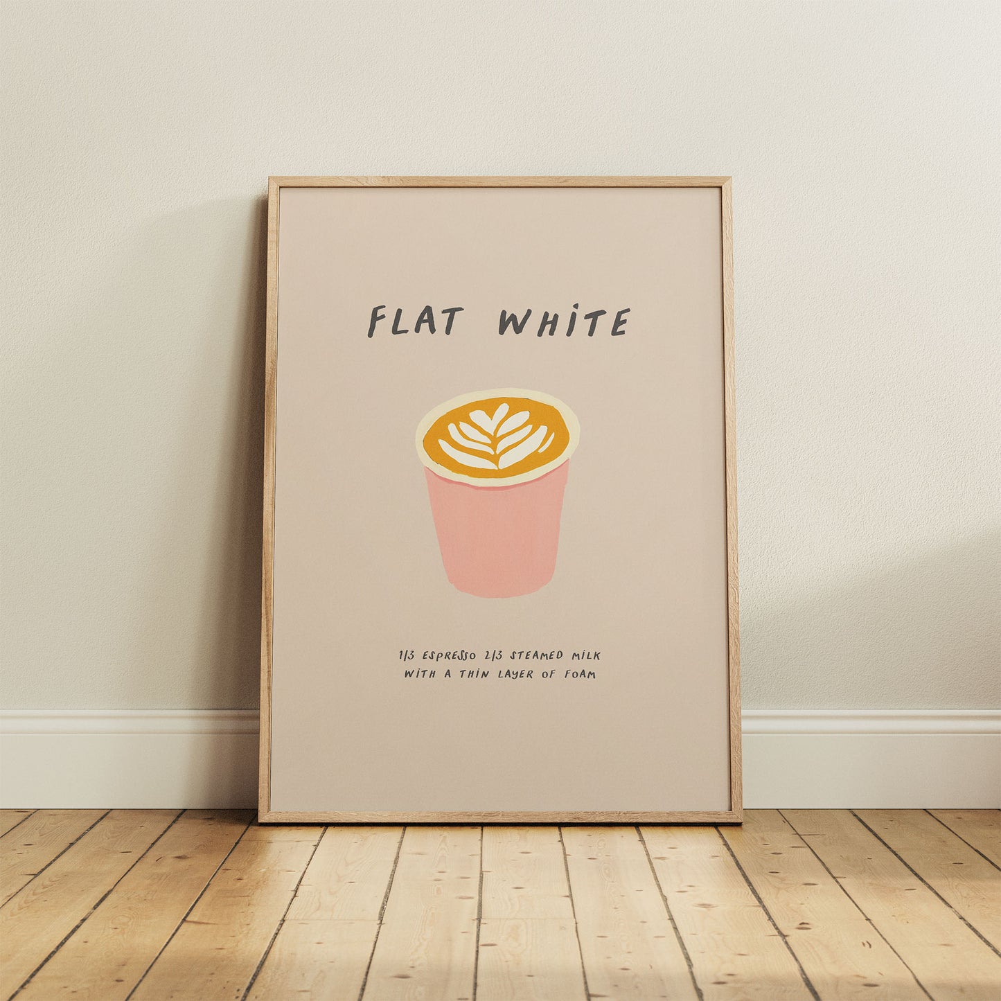 Flat White Coffee Print