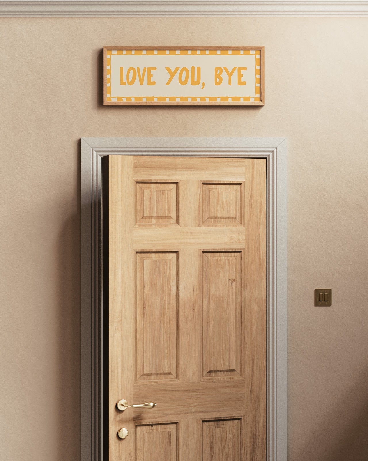 Love You, Bye Doorway Print