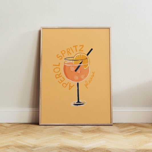 Aperol Spritz Cocktail Print - Alfresco Prints