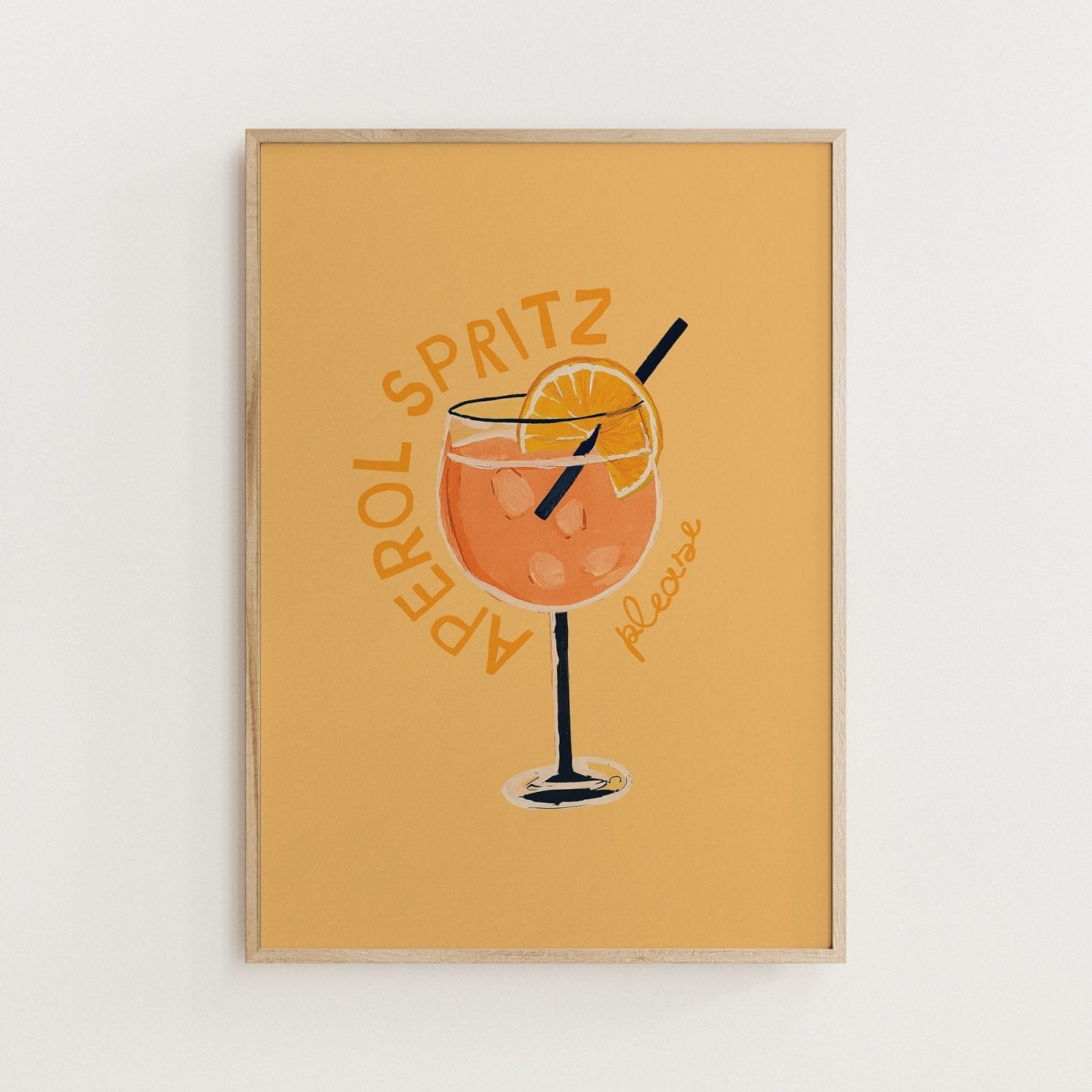 Aperol Spritz Cocktail Print - Alfresco Prints