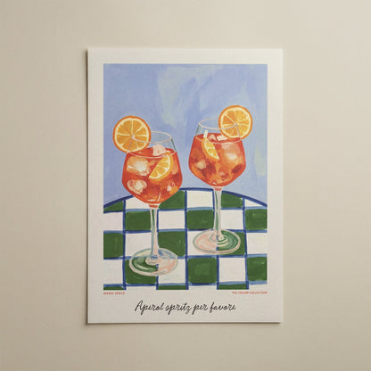 Aperol Spritz Italian Wall Art - Alfresco Prints