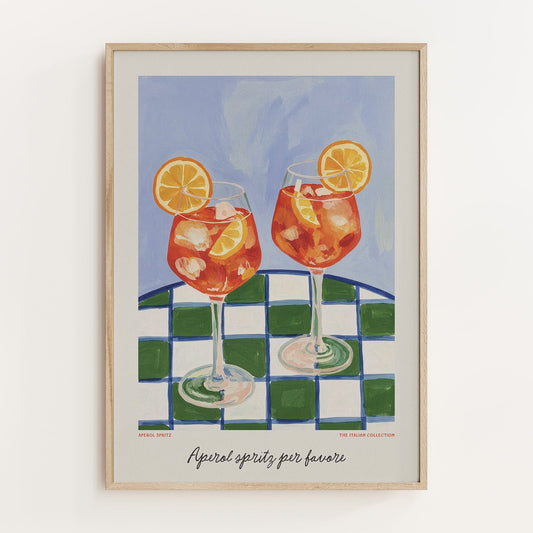 Aperol Spritz Italian Wall Art - Alfresco Prints