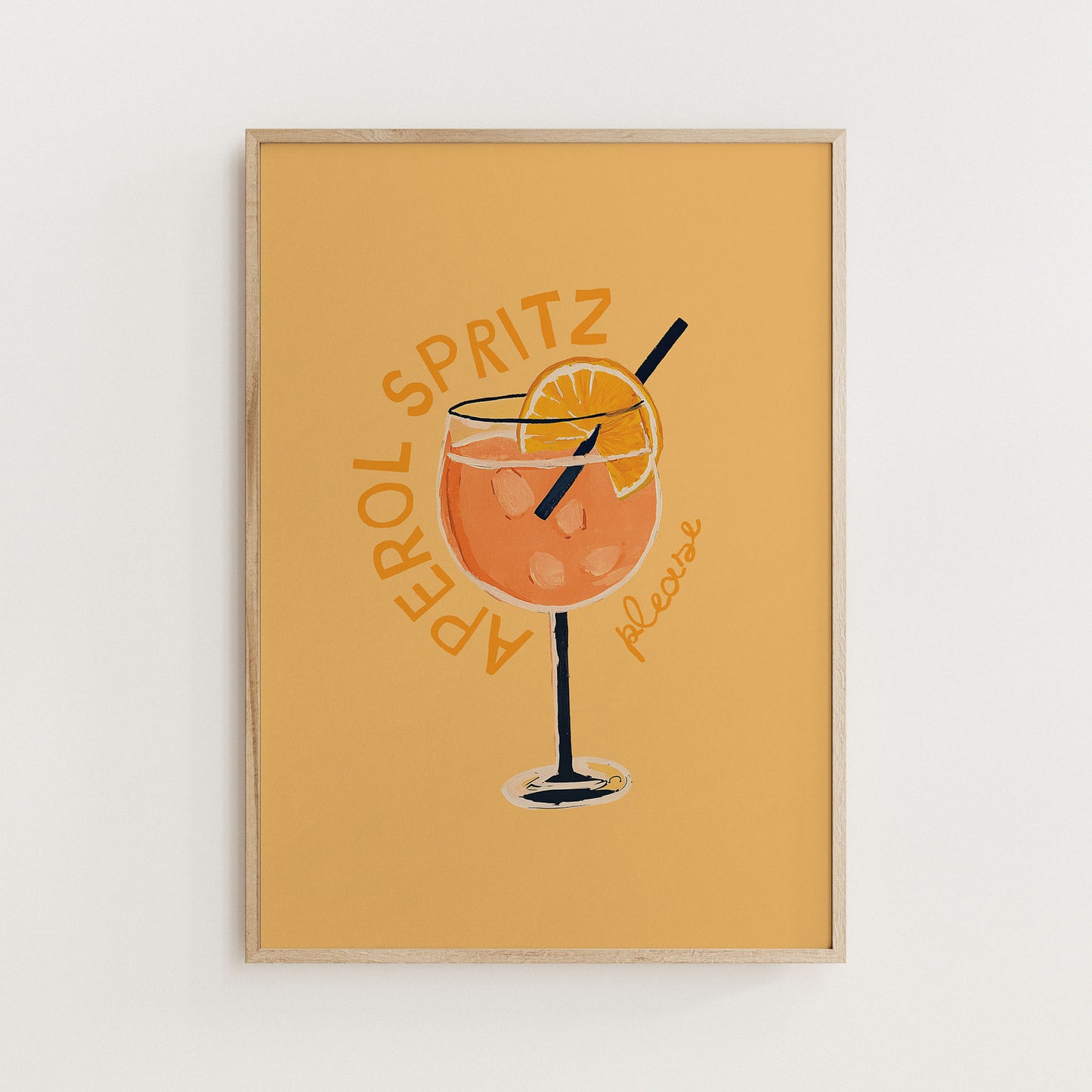Aperol Spritz Cocktail Print