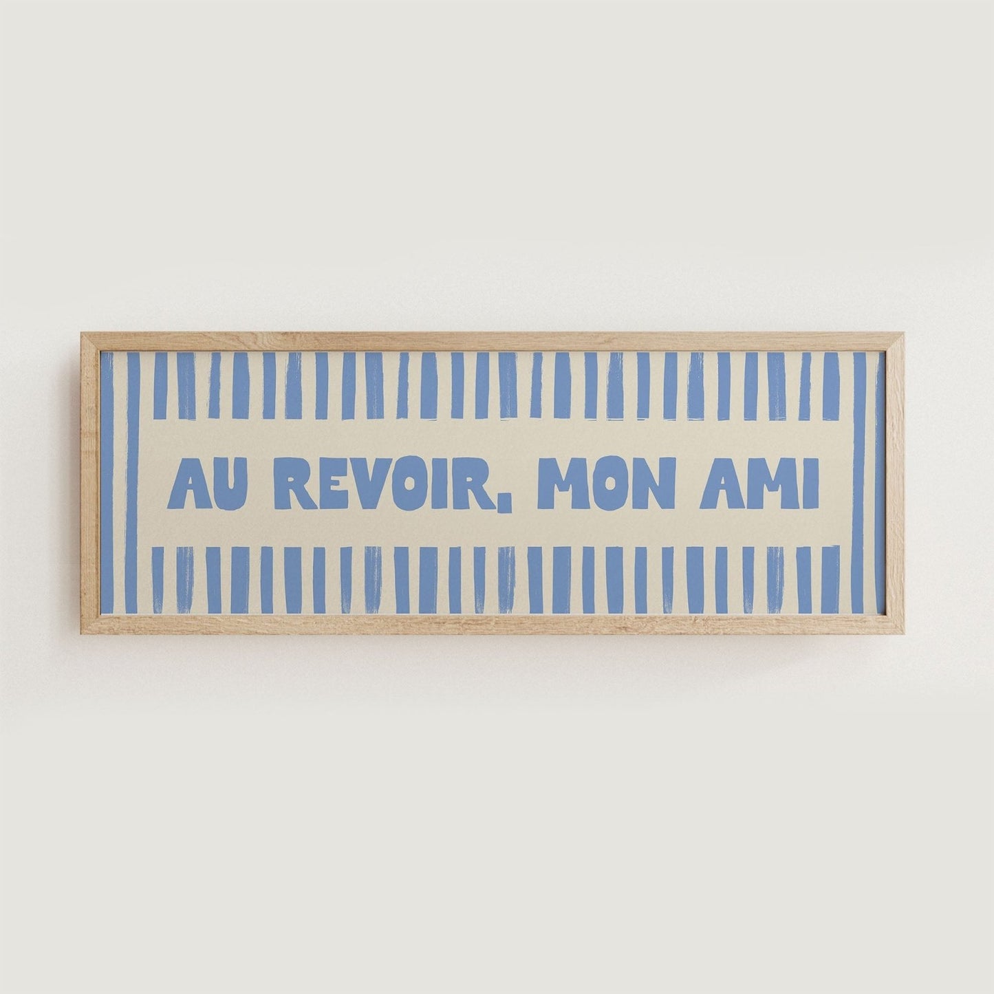 Au Revoir, Mon Ami Wide Hallway Print - Alfresco Prints