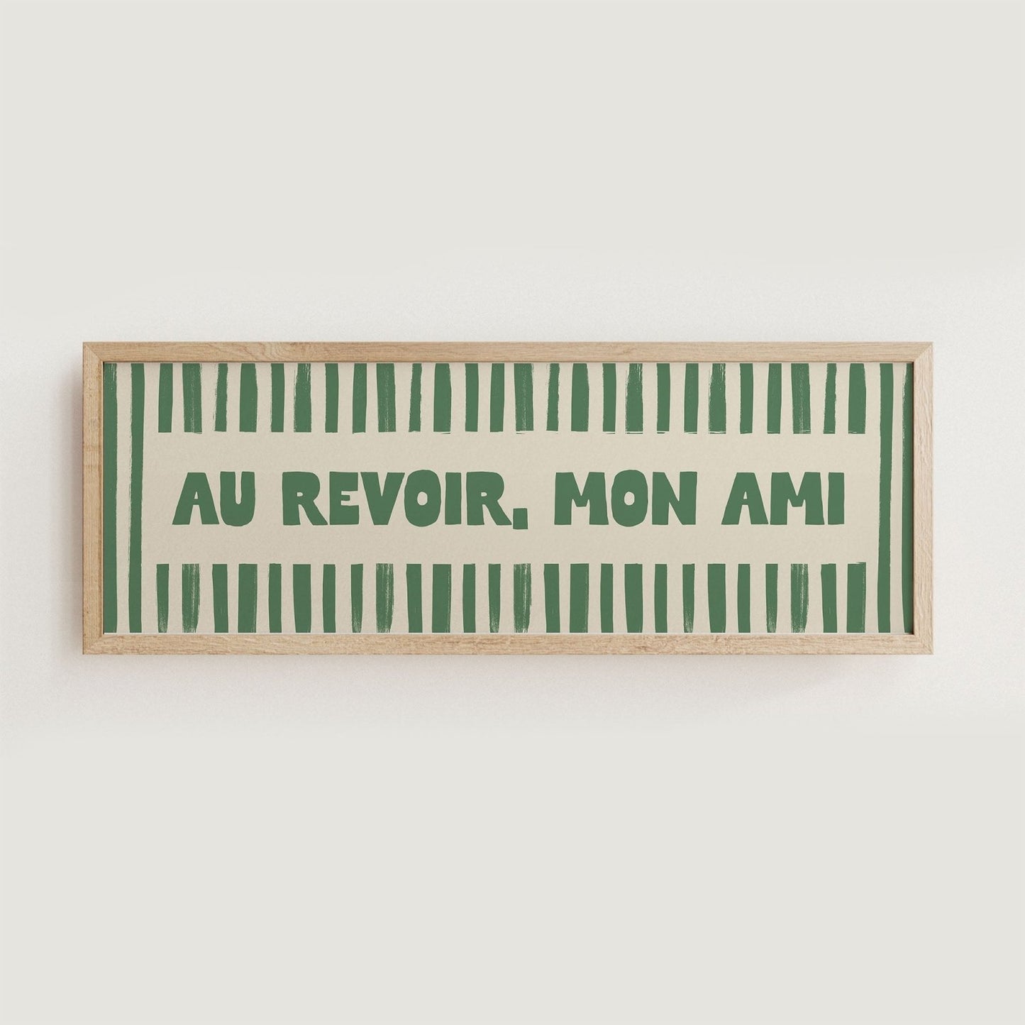 Au Revoir, Mon Ami Wide Hallway Print - Alfresco Prints