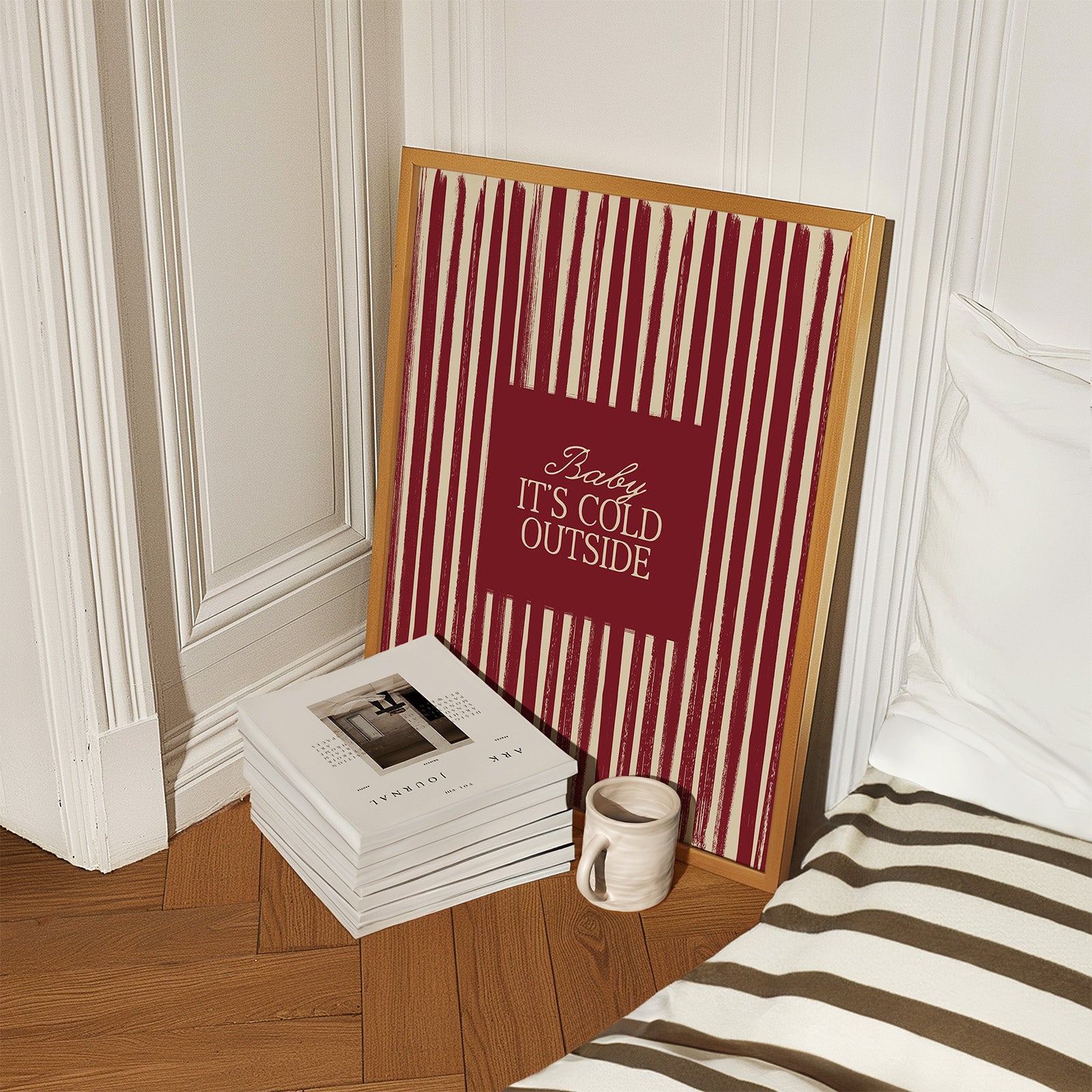 Baby It's Cold Outside Christmas Vintage Print - Alfresco Prints