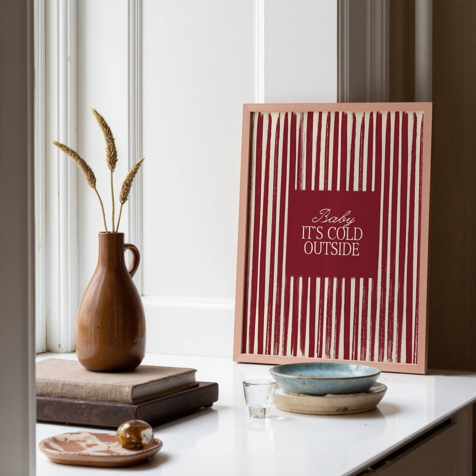 Baby It's Cold Outside Christmas Vintage Print - Alfresco Prints