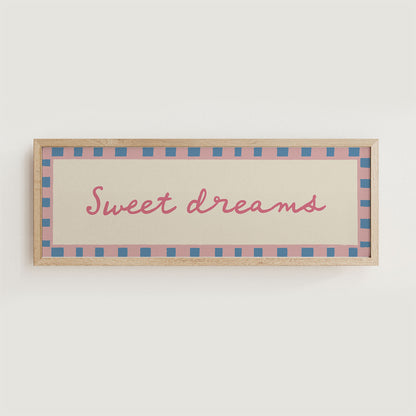 Sweet Dreams Bedroom Print Wall Art