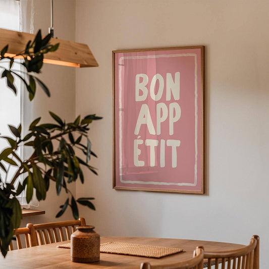 Bon Appetit Typography Print - Alfresco Prints