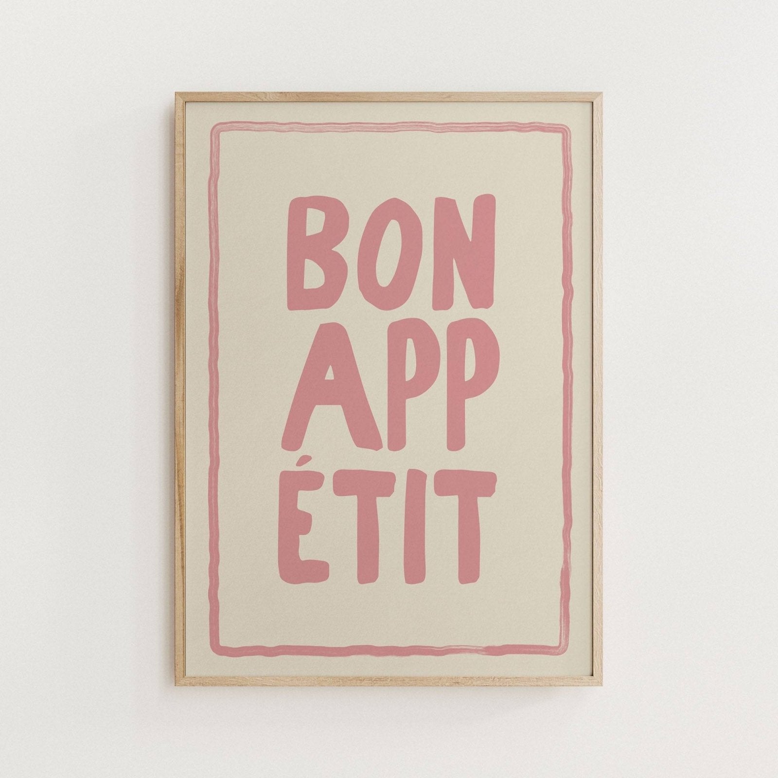 Bon Appetit Typography Print - Alfresco Prints