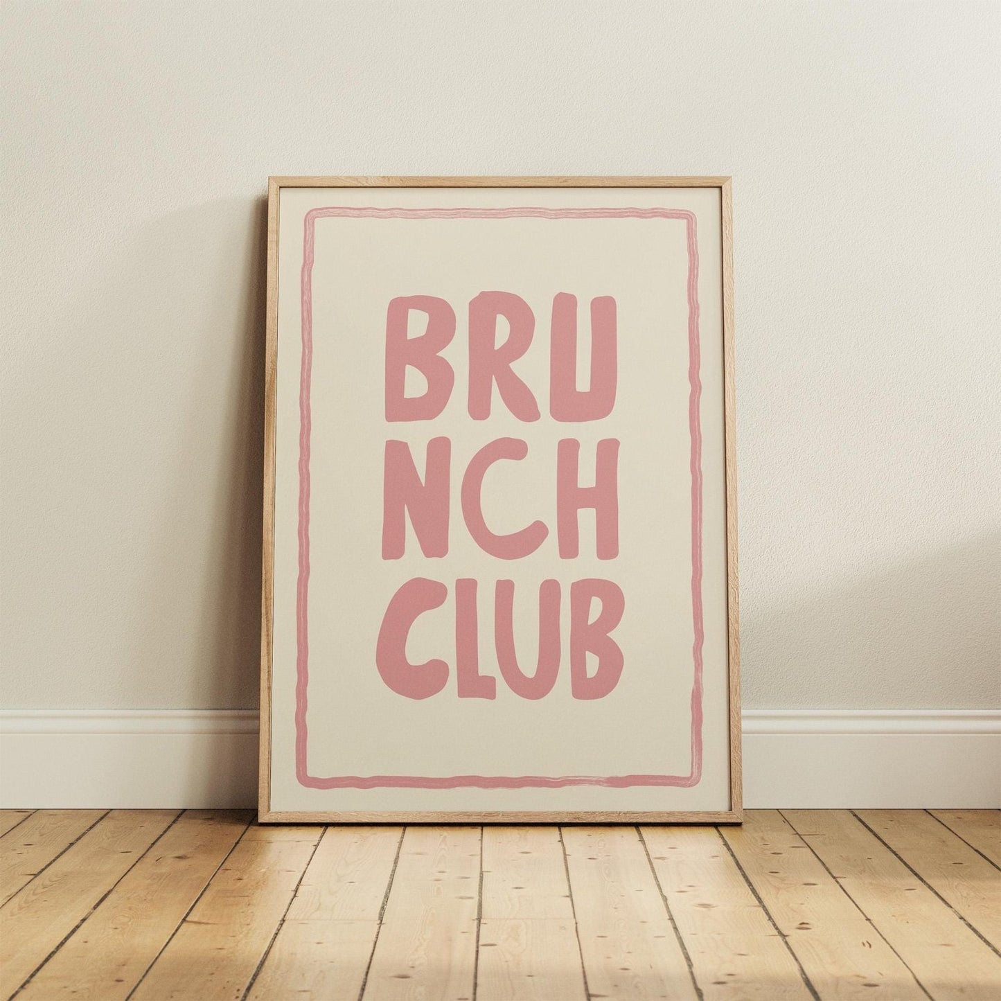 Brunch Club Typography Print - Alfresco Prints