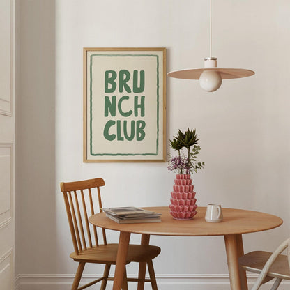 Brunch Club Typography Print - Alfresco Prints