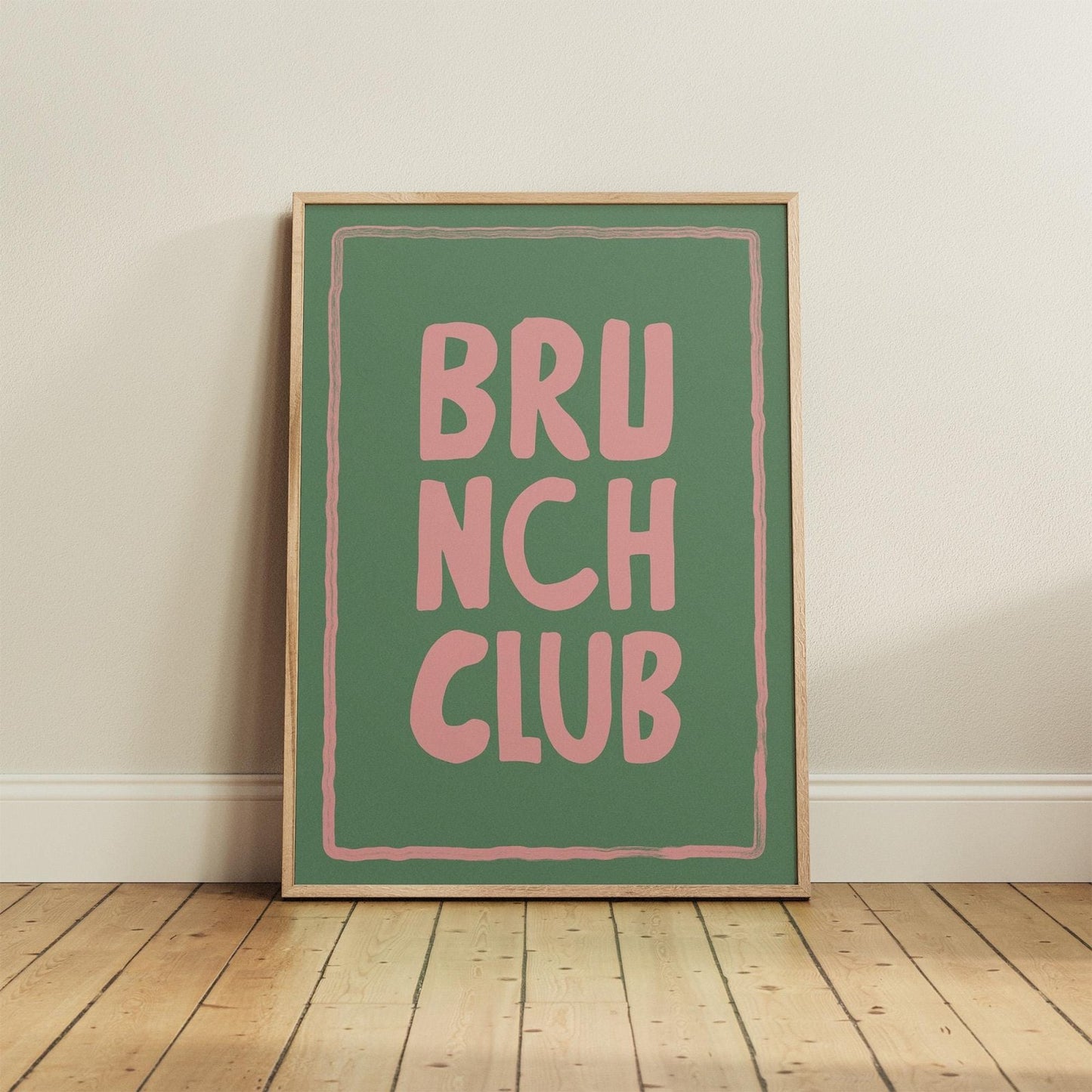Brunch Club Typography Print - Alfresco Prints