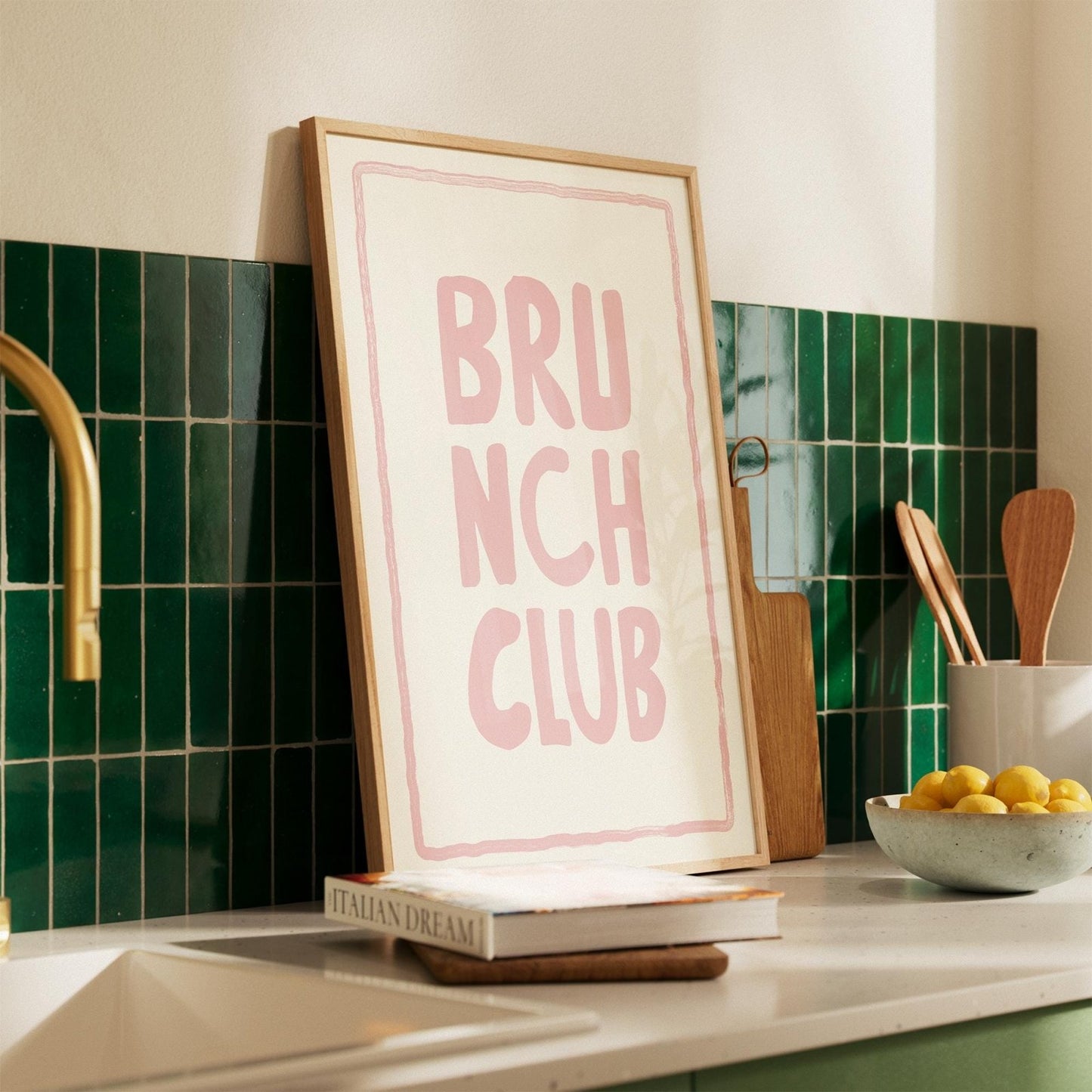 Brunch Club Typography Print - Alfresco Prints
