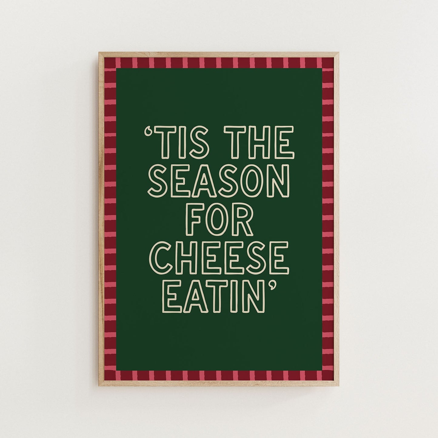 Christmas Cheese Funny Print
