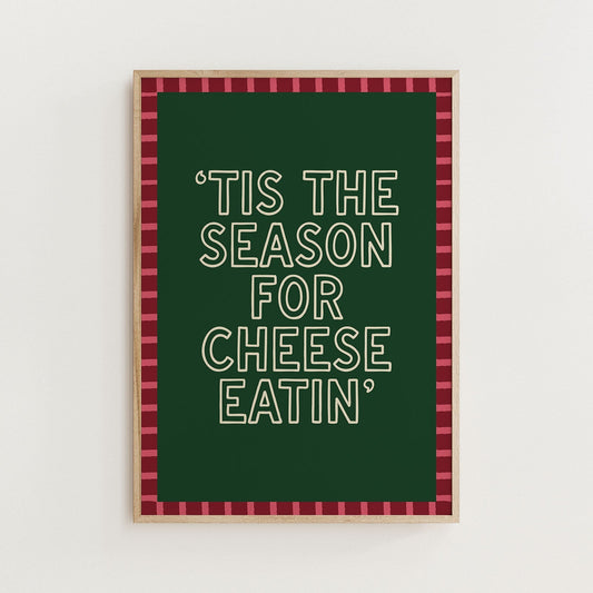 Christmas Cheese Funny Print - Alfresco Prints