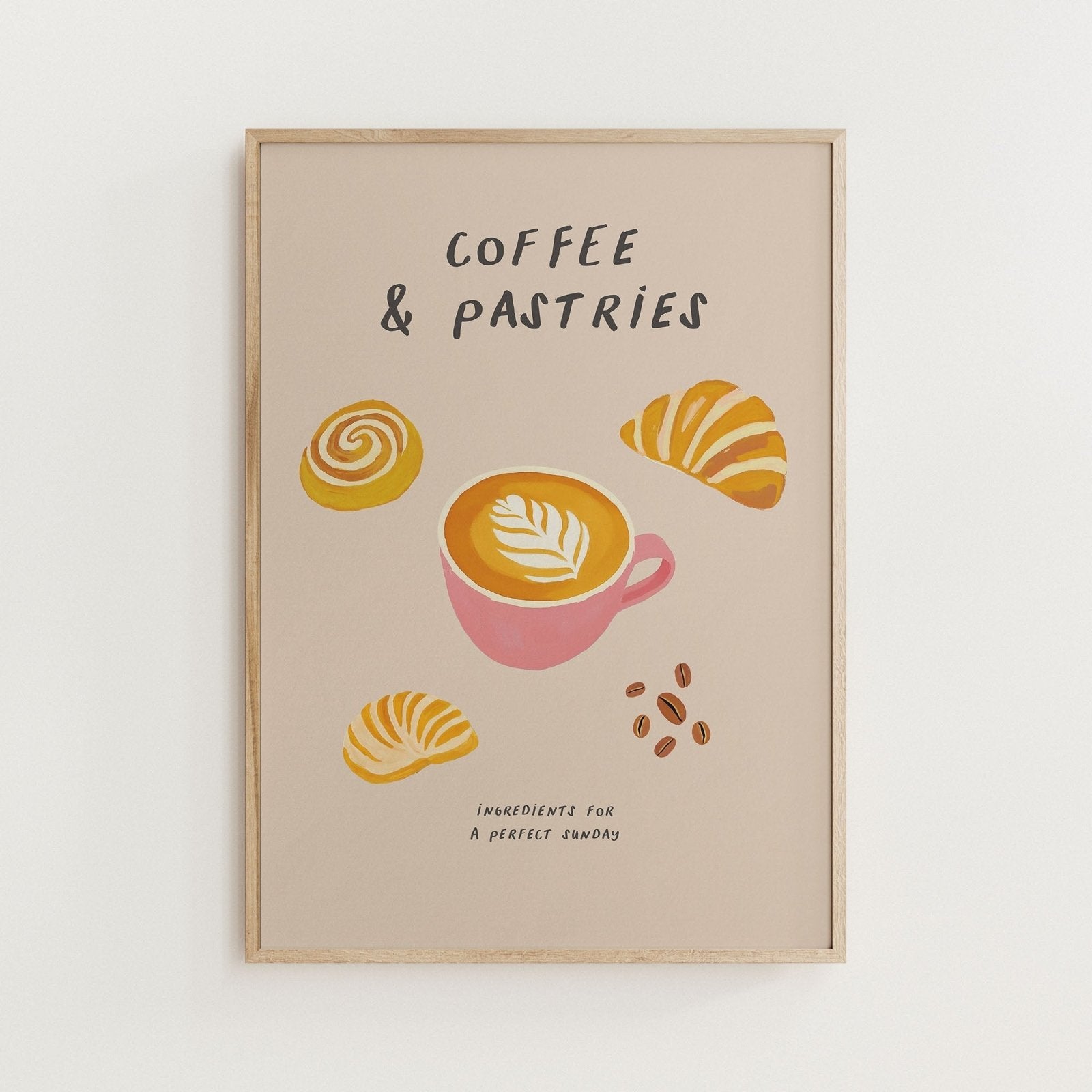 Coffee and Pastries Print - Alfresco Prints