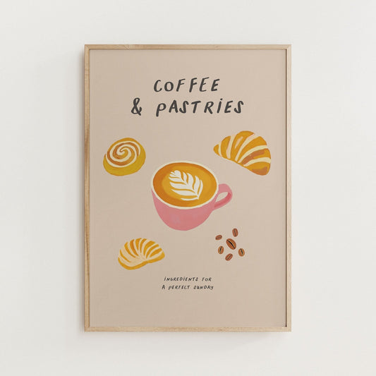 Coffee and Pastries Print - Alfresco Prints