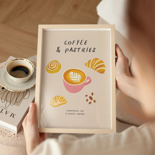 Coffee and Pastries Print - Alfresco Prints