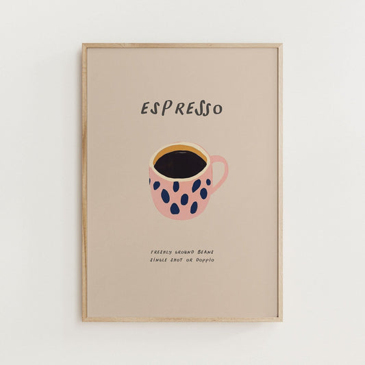 Espresso Coffee Print - Alfresco Prints