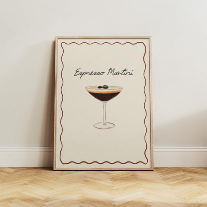 Espresso Martini Cocktail Print - Alfresco Prints