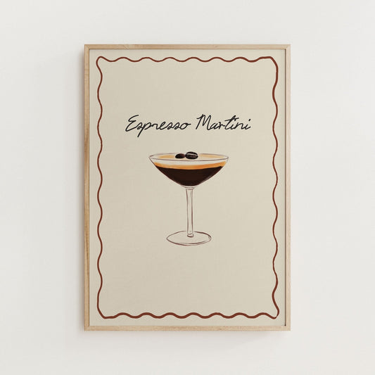 Espresso Martini Cocktail Print - Alfresco Prints