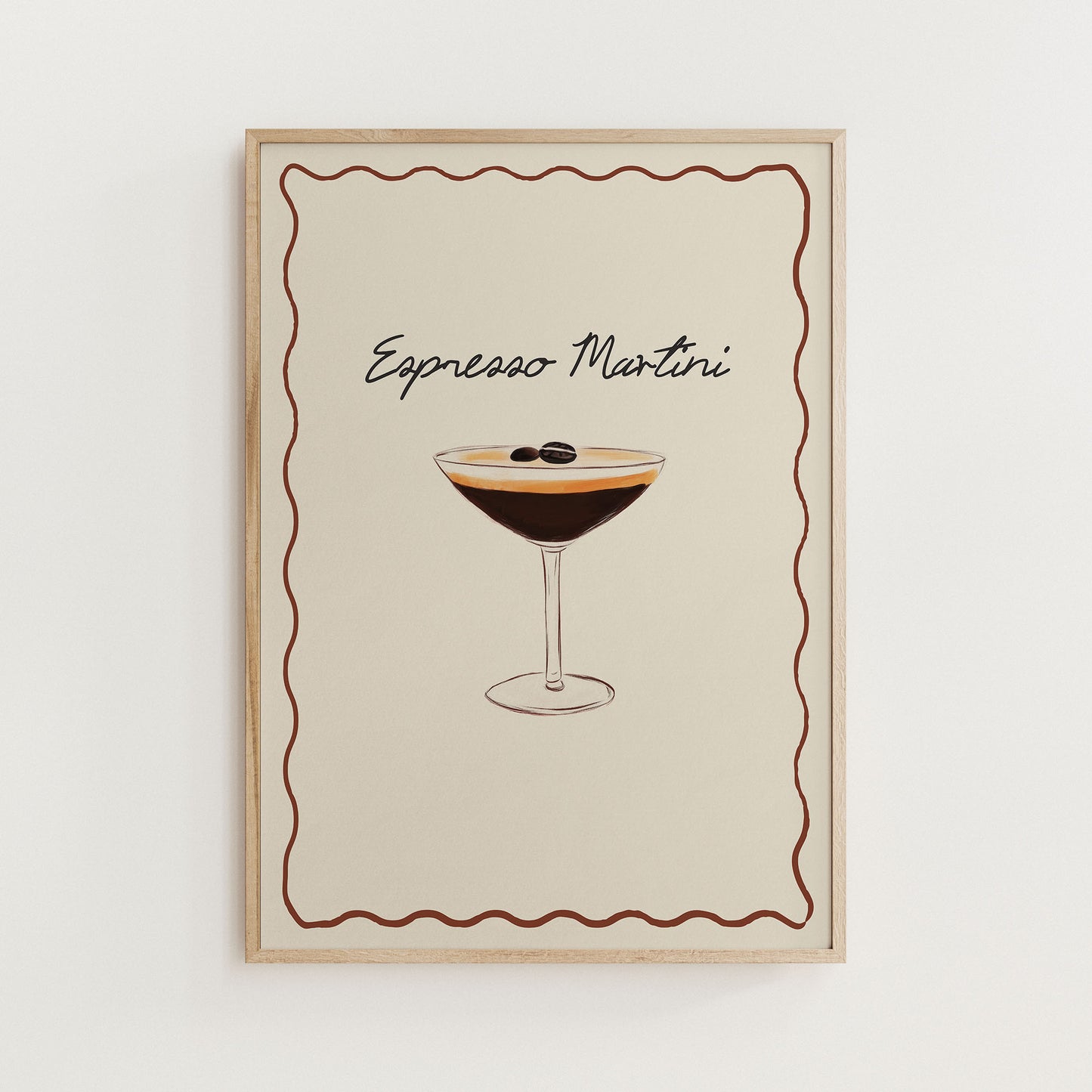 espresso martini cocktail print