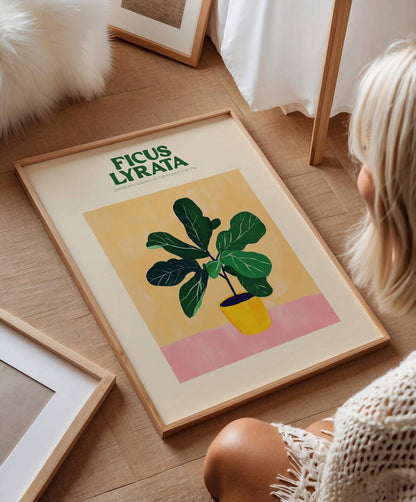 Fiddle Fig Leaf Plant Print - Alfresco Prints