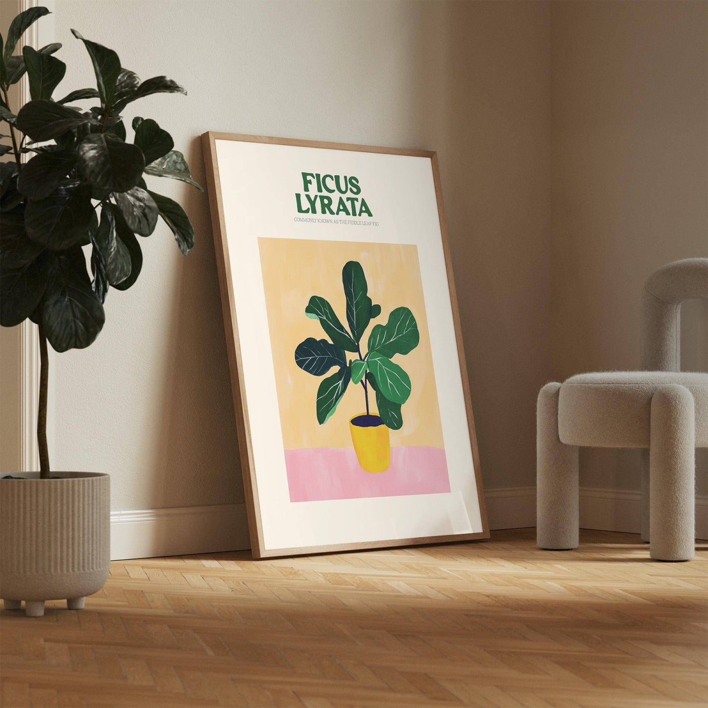 Fiddle Fig Leaf Plant Print - Alfresco Prints