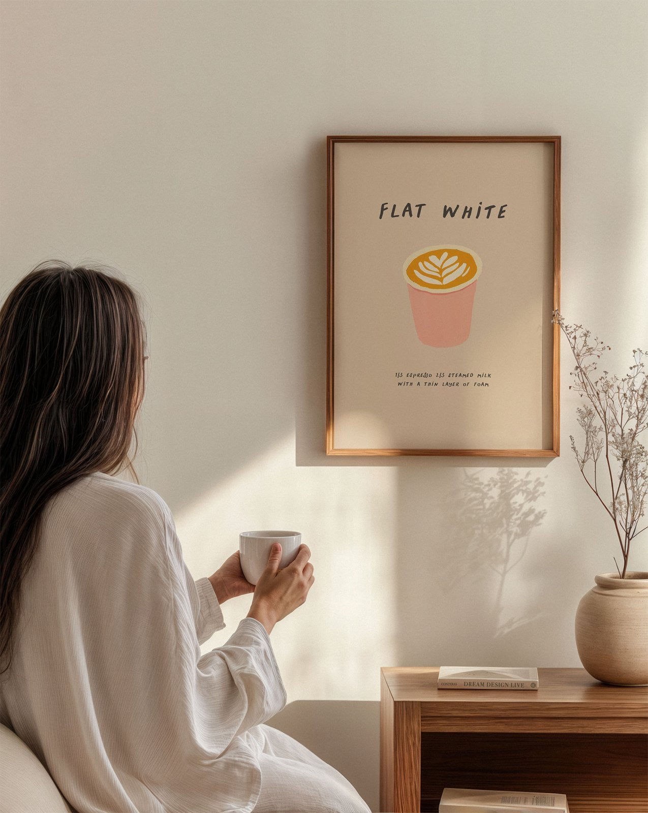 Flat White Coffee Print - Alfresco Prints