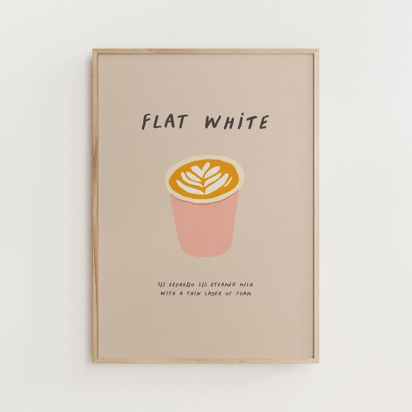 Flat White Coffee Print - Alfresco Prints