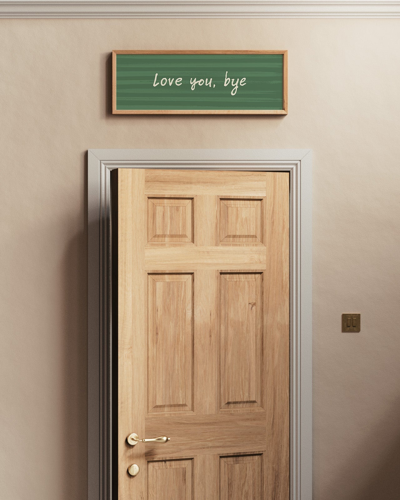 Love You, Bye Hallway Print