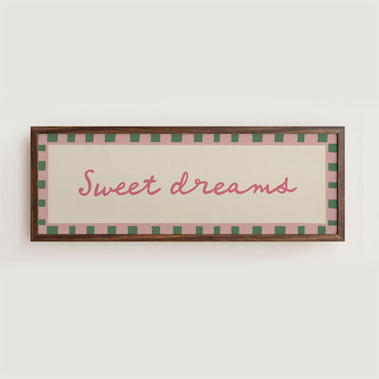 Sweet Dreams Bedroom Print Wall Art